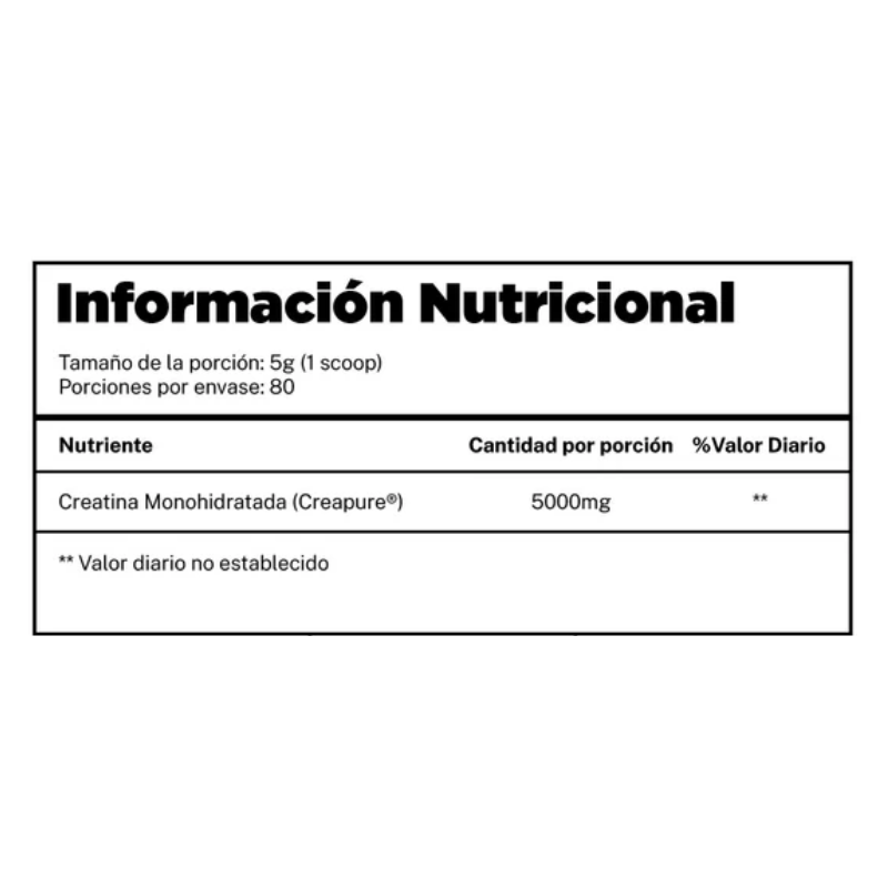 Crea ULTRA X Pro Monohydrate CREAPURE – 400 grs / 80 servicios, unflavored