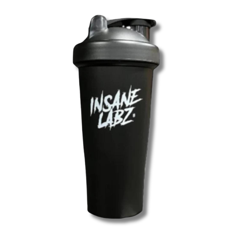 Shaker INSANE LABZ c/rejilla mezcladora Black - CIERRE FÁCIL - 700 ml