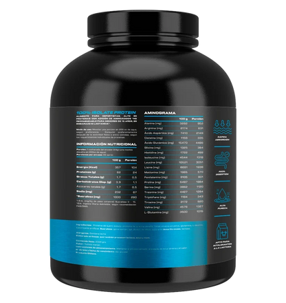 100% ISOLATE Protein (SIN Gluten / Lactosa / Azúcar) - 2000 grs / 69 servicios, sabores