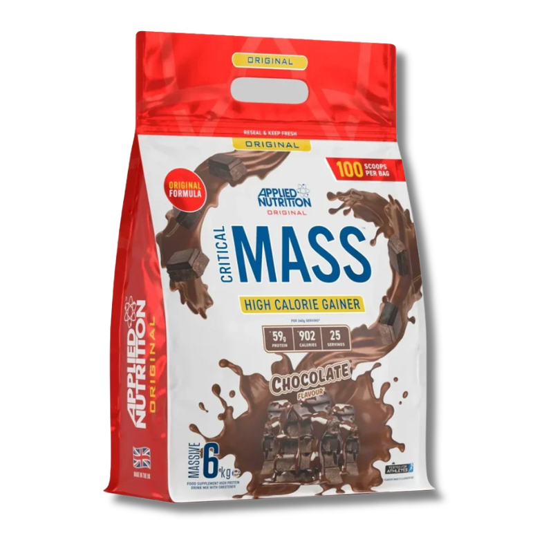 CRITICAL MASS High Calorie Gainer - 6 kg / 25 servicios, sabores
