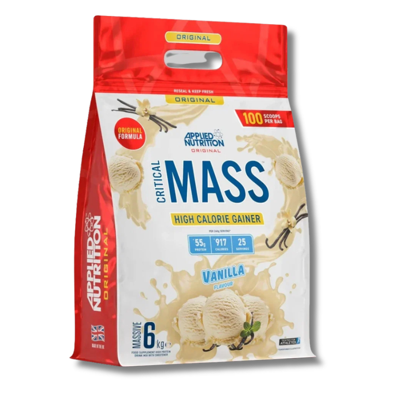 CRITICAL MASS High Calorie Gainer - 6 kg / 25 servicios, sabores