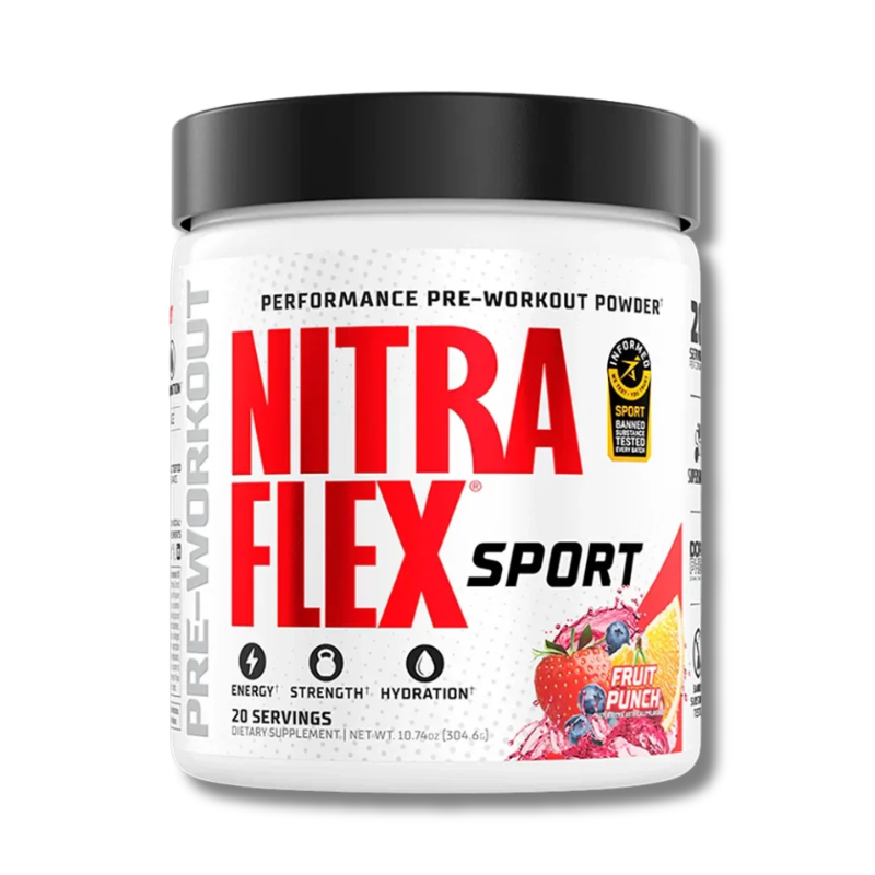 Nitraflex EXTREME SPORT Performance Pre-Workout Powder USA - 309 grs / 20 servicios, sabores