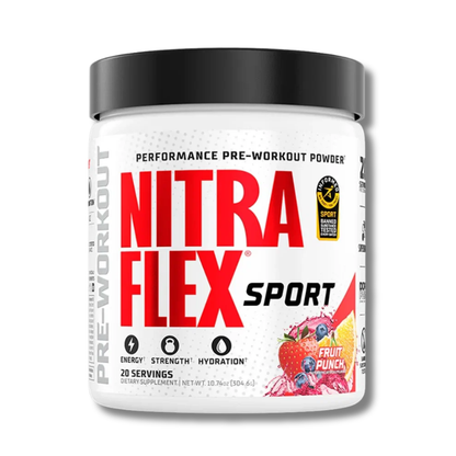 Nitraflex EXTREME SPORT Performance Pre-Workout Powder USA - 309 grs / 20 servicios, sabores