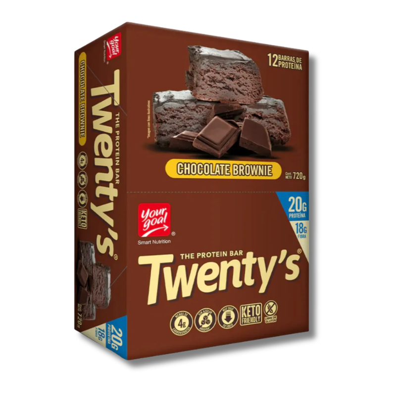 TWENTY'S 21 grs Protein Bar NON SUGAR /  4 y 12 unidades / 60 grs, sabores