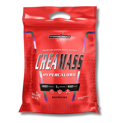 CREAMASS Hypercaloric PREMIUM Super Mass Gainer - 6.6 lbs / 19 servicios, sabores