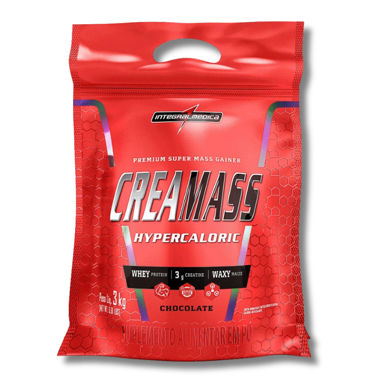 CREAMASS Hypercaloric PREMIUM Super Mass Gainer - 6.6 lbs / 19 servicios, sabores