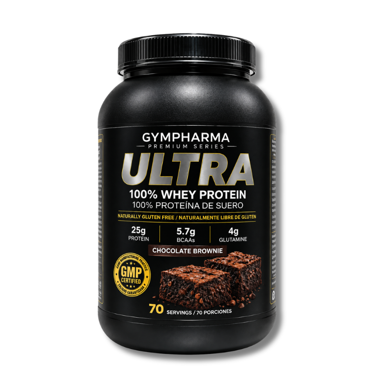 ULTRA 100% Whey Protein Gluten / Sugar FREE - 5 lbs / 70 servicios, sabores