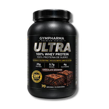 ULTRA 100% Whey Protein Gluten / Sugar FREE - 5 lbs / 70 servicios, sabores