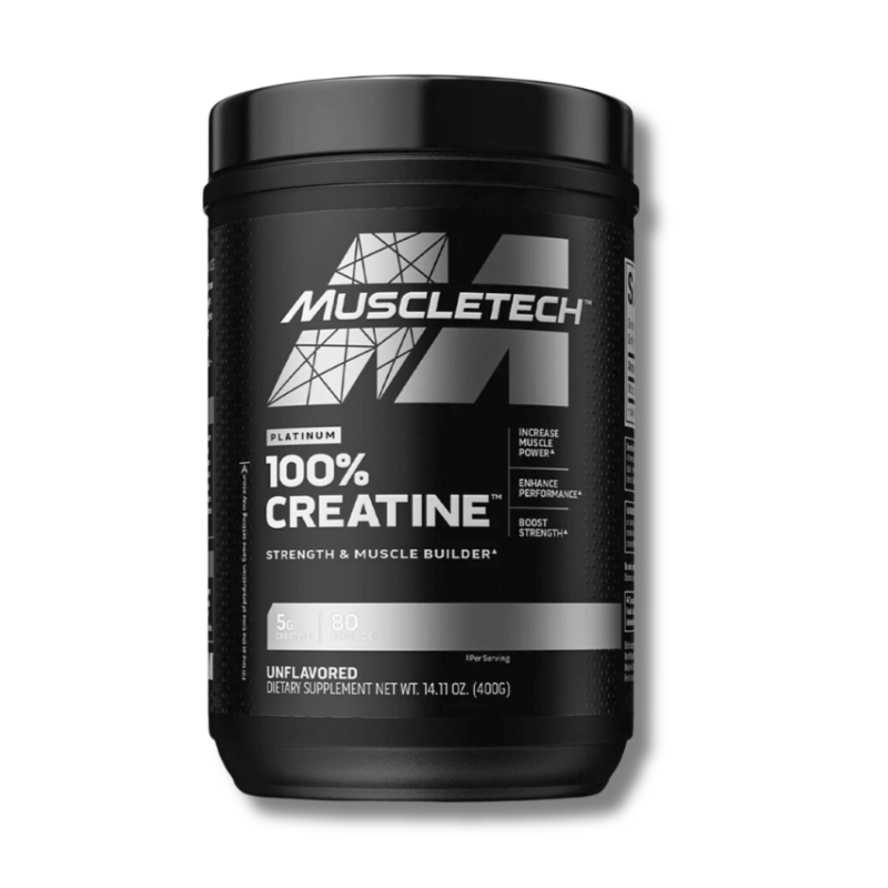 100% Creatina PLATINUM Monohydrate – 400 grs / 80 servicios, unflavored
