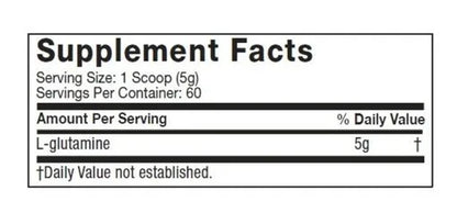 100% GLUTAMINA Platinum - 300 grs / 60 servicios, unflavored
