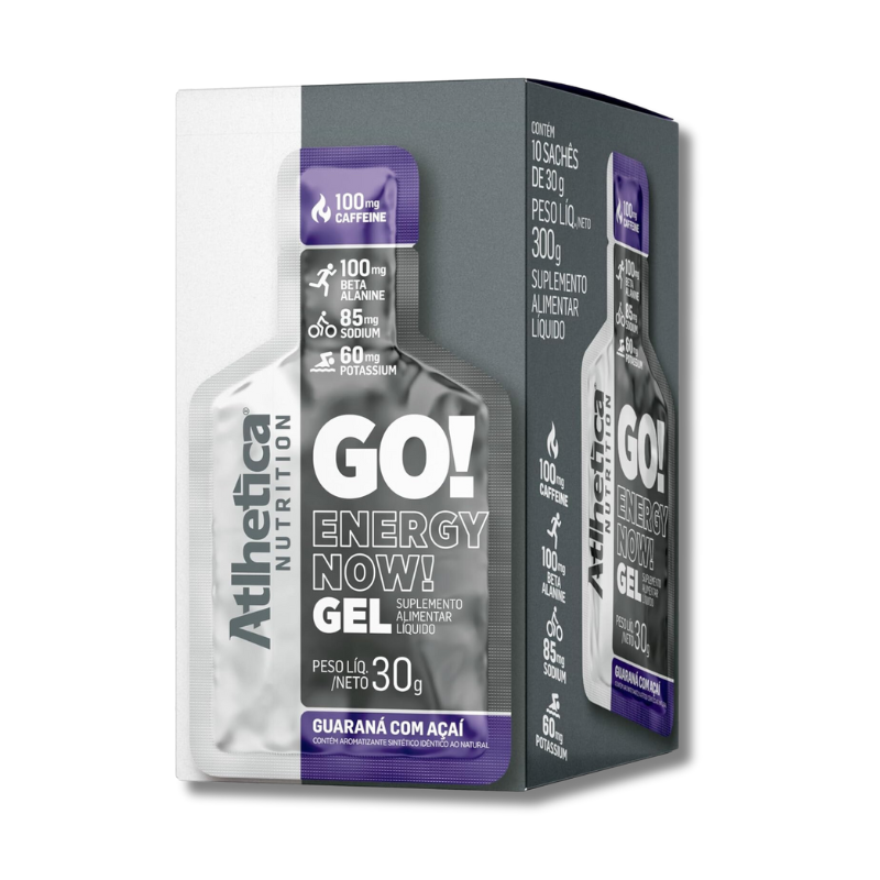 Gel GO! Energy Now! – 10 sachets / 30 grs, sabores