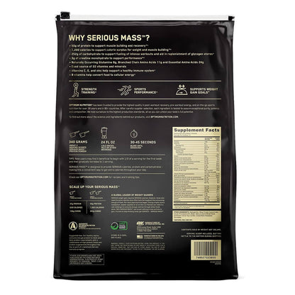 Serious MASS - 12 lbs / 16 servicios / Sabores