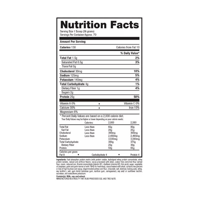 ISO HD 100% Pure Isolate Protein – 4.9 lbs / 69 servicios, sabores