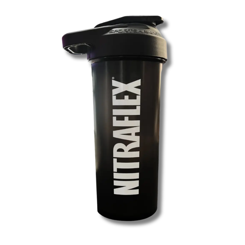 Shaker NITRAFLEX c/rejilla mezcladora - CIERRE FÁCIL Black - 700 ml (Made in USA)