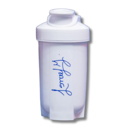 Shaker ISMAEL MARTÍNEZ c/batidor - CIERRE FÁCIL White - 400 ml (Made in USA)