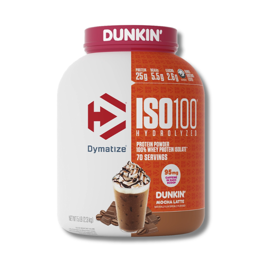 ISO 100 Hydrolyzed DUNKIN’ - 5 lbs / 75 servicios, sabores
