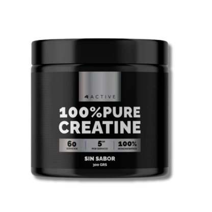 100% PURE Creatina - 300 grs / 60 servicios, unflavored