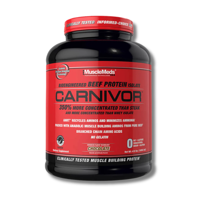 CARNIVOR Beef Protein - 4.2 lbs / 56 servicios, chocolate