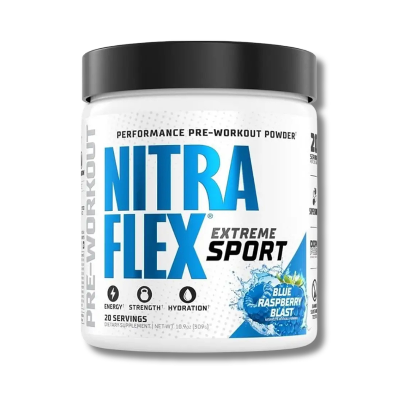 Nitraflex EXTREME SPORT Performance Pre-Workout Powder USA - 309 grs / 20 servicios, sabores