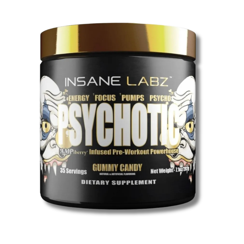 Psychotic GOLD Infused Pre-Workout USA - 208 grs / 35 servicios, sabores
