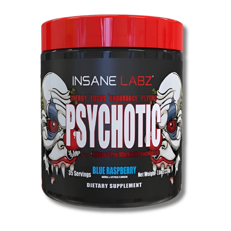 Psychotic RED Infused Pre-Workout USA / 35 servicios, sabores