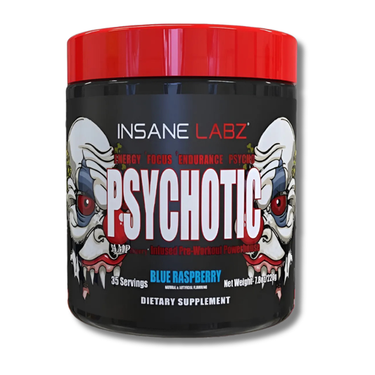 Psychotic RED Infused Pre-Workout USA / 35 servicios, sabores