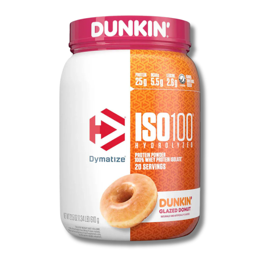 ISO 100 Hydrolyzed DUNKIN’ - 1.34 lbs / 20 servicios, sabores