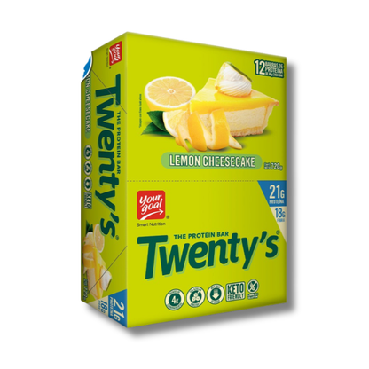 TWENTY'S 21 grs Protein Bar NON SUGAR /  4 y 12 unidades / 60 grs, sabores