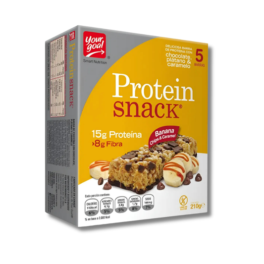 Protein SNACK 15 grs - 5 unidades / 42 grs, Banana Chips & Caramel