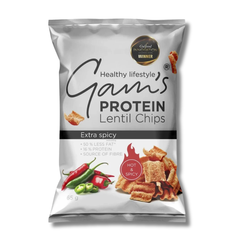 CHIPS de Lentejas Proteicas (tipo PAPAS FRITAS) - 12 unidades / 65 grs, sabores