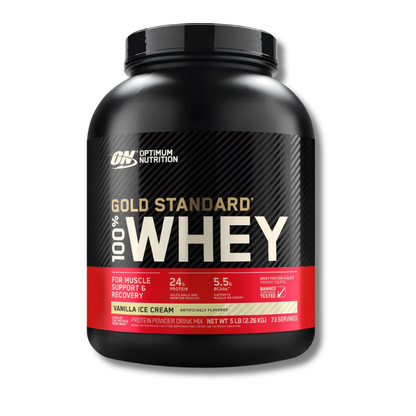 GOLD STANDARD 100% Whey – 5 lbs / 73 servicios, sabores