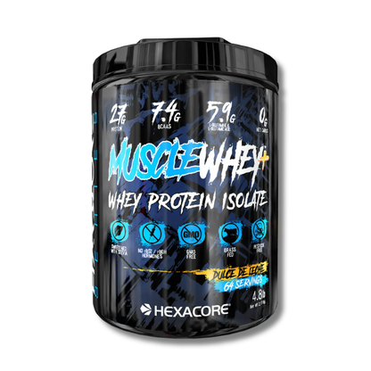 Muscle Whey ISOLATE – 4.8 lbs / 64 servicios, sabores