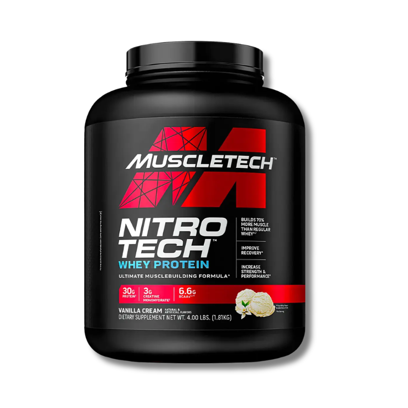 NitroTech 100% WHEY GOLD – 5 lbs / 69 servicios, sabores