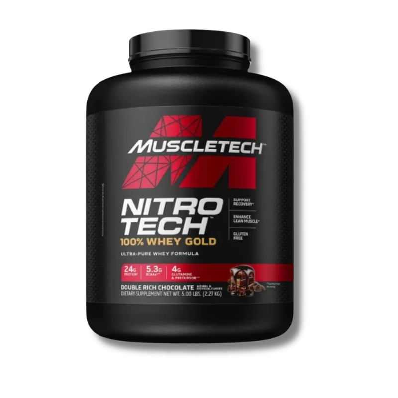 NitroTech 100% WHEY GOLD – 5 lbs / 69 servicios, sabores