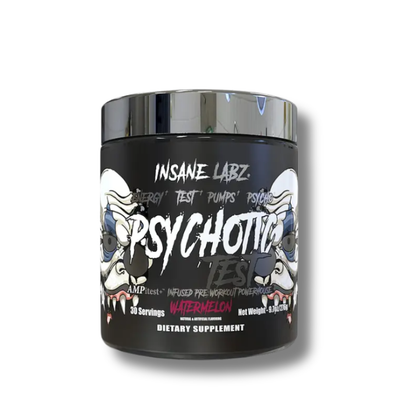 Psychotic TEST Infused Pre-Workout USA - 276 grs / 30 servicios, sabores