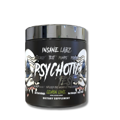 Psychotic TEST Infused Pre-Workout USA - 276 grs / 30 servicios, sabores