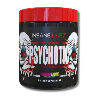 Psychotic RED Infused Pre-Workout USA / 35 servicios, sabores