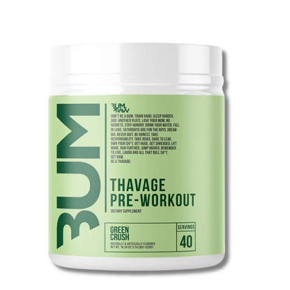 BUM THAVAGE Pre-Workout USA - 520 grs / 40 servicios, green crush