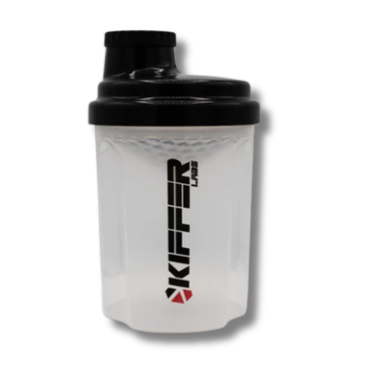 Shaker KIFFER  c/rejilla mezcladora Transparente – TAPA ROSCA – 300 ml
