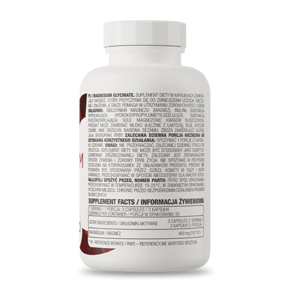 GLYCINATO Magnesio 400 mg - 90 caps / 30 servicios