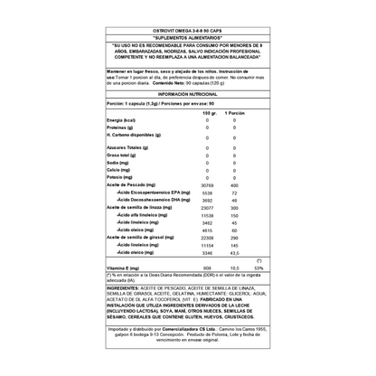 OMEGA 3-6-9 – 90 caps / 90 servicios