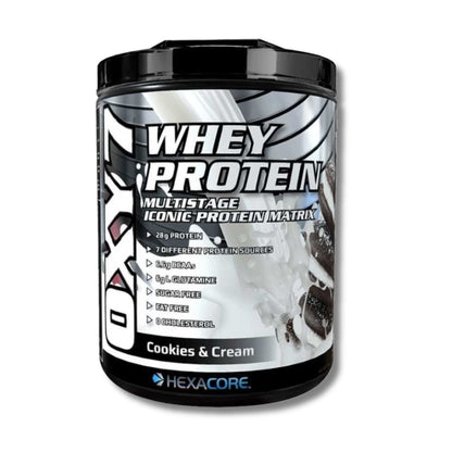 OXY 7 Whey Protein – 5 lbs / 67 servicios, sabores