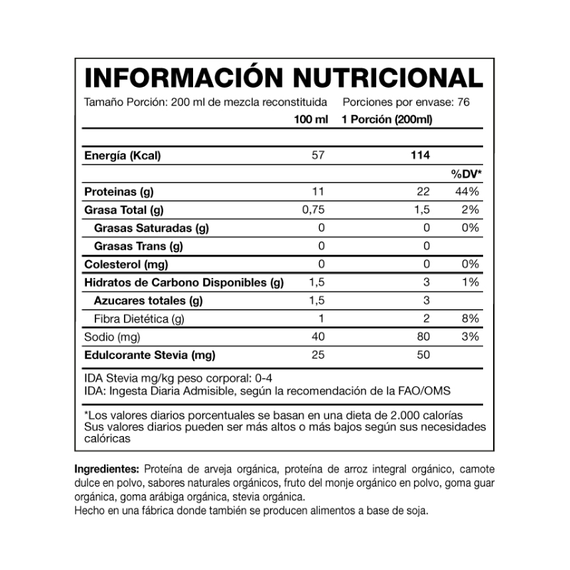 Proteína VEGANA – 5 lbs / 76 servicios, sabores