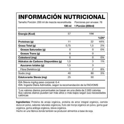 Proteína VEGANA – 5 lbs / 76 servicios, sabores