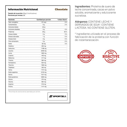 WHEY 100% PURE Ultra Filtration Protein - 4 lbs / 60 servicios, sabores