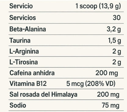 ESSENTIAL Pre-Workout - 417 grs / 30 servicios, sabores