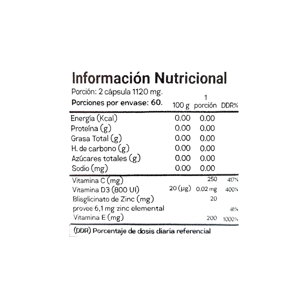 INMUNOFORTE Cápsula Vegetal - 60 caps / 30 servicios